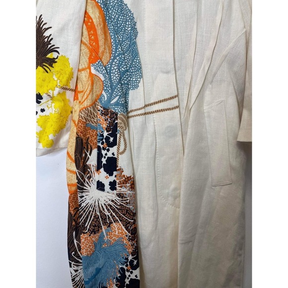 Dries van noten linen printed kimono style coat size small - Picture 9 of 9